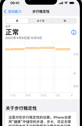 大英iPhone手机维修如何在iPhone开启'步行稳定性通知'