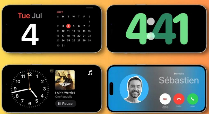 大英苹果手机维修分享iOS17横屏充电待机显示有什么好处 