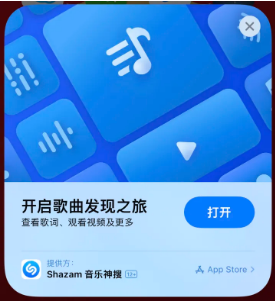 大英苹果14维修站分享iPhone14音乐识别功能使用方法 