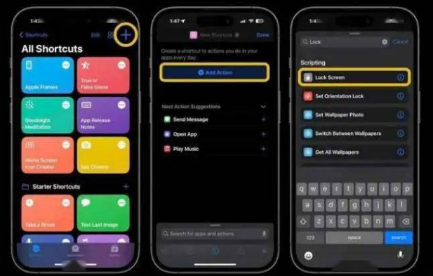 大英苹果14锁屏维修店分享iPhone14升级iOS16.4后如何创建锁屏快捷方式 