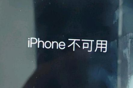 大英苹果服务网点分享锁屏界面显示“iPhone 不可用”如何解决 